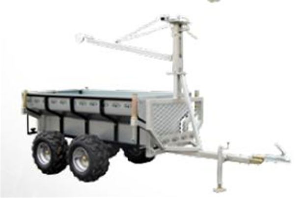 Bild på Kombivagn med flak och kran