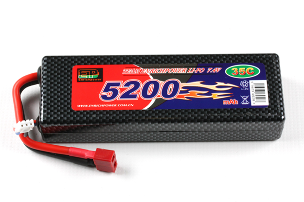 Bild på Battier LIPO 7,4V 5200mah 35C HARDBOX