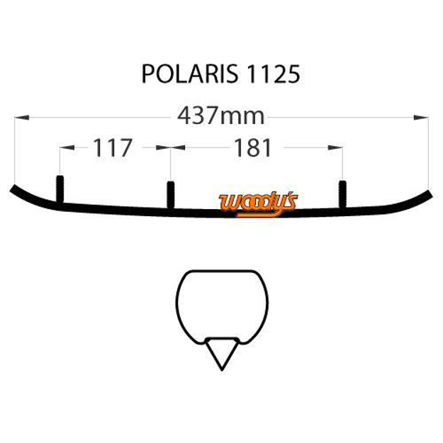 Bild på Styrstål Woody's Polaris