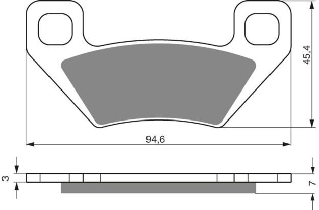 Bild på Bromsbelägg GOLDFREN 254 Ceramic carbon AD