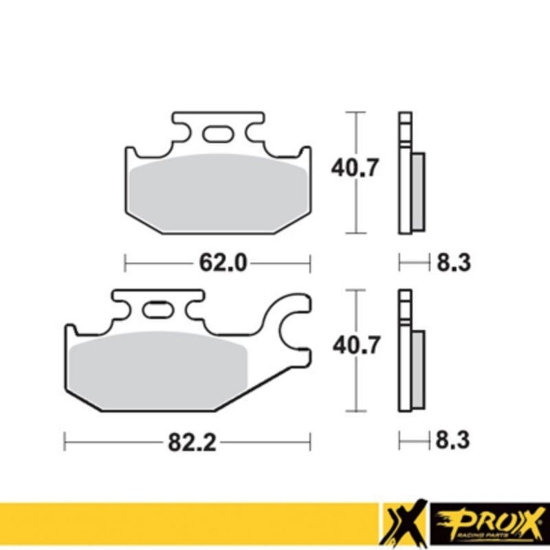 Bilde av Prox Bromsbelägg front LT-A400 08 -11 + LT-A450 07-10 (Left)