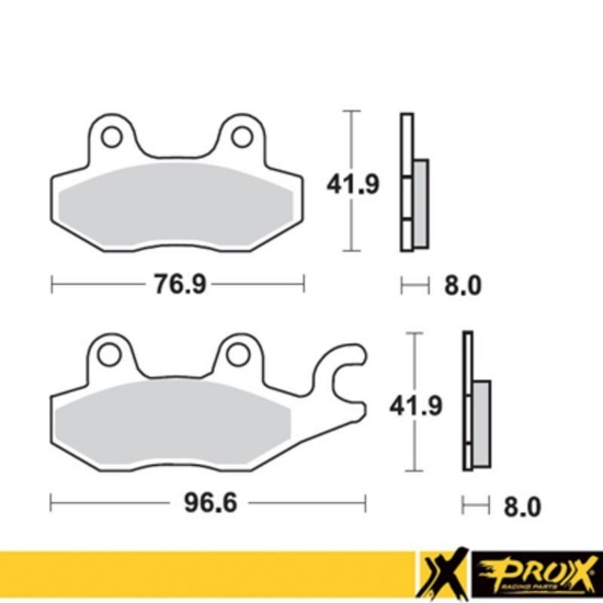 Billede af Prox Bromsbelägg front LT-R450 06 -11 (Right) + YFZ450 04-09