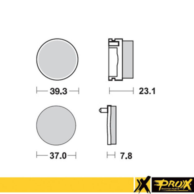 Bild på ProX Rear Brake Pad YFS200 Blaster '91-02