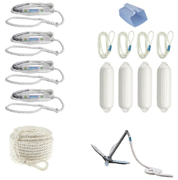 Show details for Förtöjningspaket Poly ropes vit Picture of Förtöjningspaket Poly ropes vit