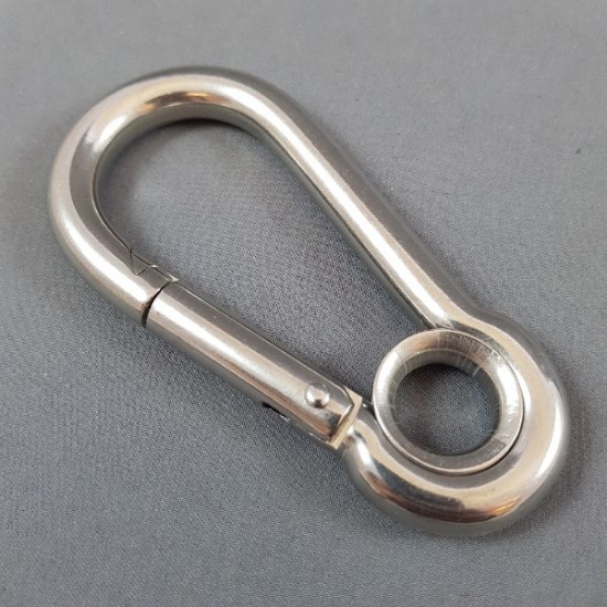 Billede af S.S carbine hook w.eye 10 mm