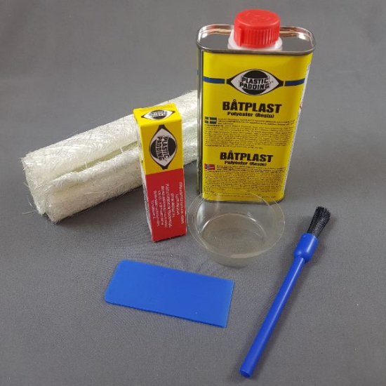 Billede af Reparationssats för Glasfiber/Plast.