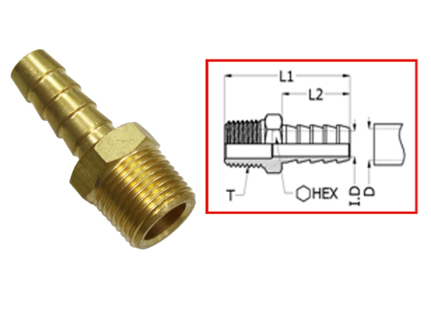 Bränslekoppling Universal 1/4 NPT x 5/16