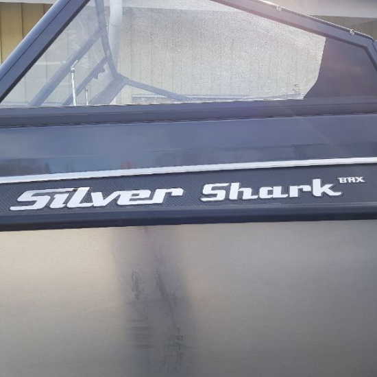 Billede af Silver Shark BRX namndekal