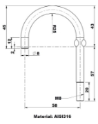 Billede af Krok akter 58/57 mm