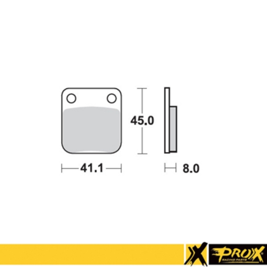 Bilde av Bromsbelägg bak Kawasaki KX65 00-20 + RM65 03-05