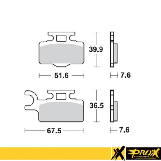 Billede af Bromsbelägg fram Kawasaki KX65 00-16 + RM65 03-05