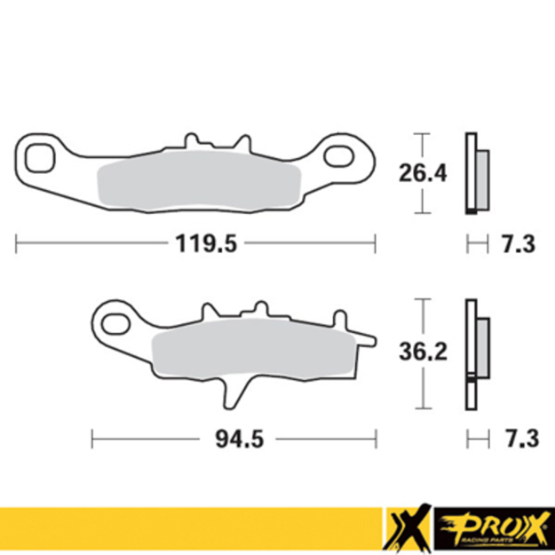 Bild på Bromsbelägg fram Kawasaki KX80/85/100 97-20 + RM85 05-20