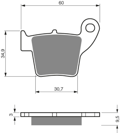 Picture of Bromsbelägg Honda CR/CRF 125-450 2002-