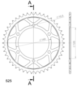 Bilde av Bakdrev Suzuki GSX-R600 98-00 46t