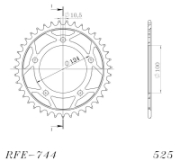 Picture of Bakdrev Ducati 749 03-06 39t
