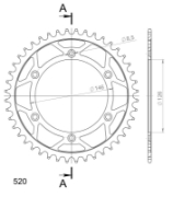 Billede af Bakdrev Suzuki RM/RMZ125-450 51t
