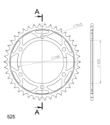 Billede af Bakdrev Yamaha TDM850 99-01 43t