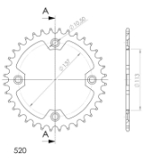 Bilde av Bakdrev QUADRACER LT450R 06-10 36t
