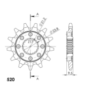 Bild på Framdrev Honda CR250 88-91/CR500 88-01 14t