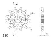 Billede af Framdrev Suzuki RM125 88-91 & RM-Z250 10-12 13t