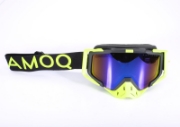 Bilde av AMOQ Aster Goggel Svart-HiVis Blue Mirror