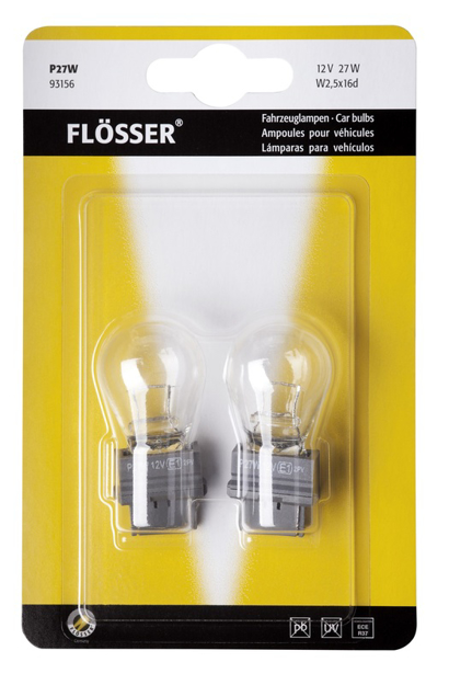 Glödlampa 12V27W 2.5x16d P27W Blister Polaris