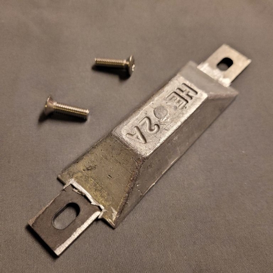 Billede af Aluminum anode trim plane Silver boats