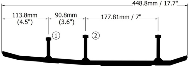 Ripper Four Styrstål 4" Hårdmetall