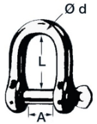 Billede af Galvanized shackle 12mm