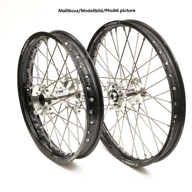 Bild på REX WHEELS 19-2,15 KX250/KXF450 03-.. SVART FÄLG/SILVER NAV 25MM