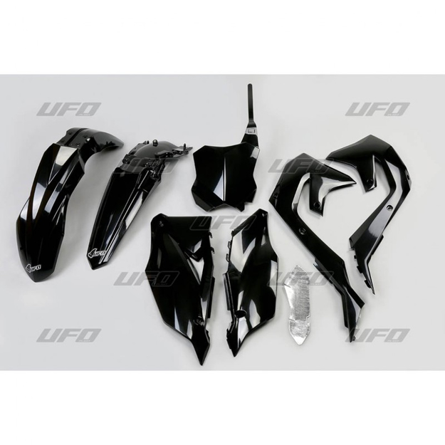 Bild på UFO Plastkit 5-delar Svart 001 KX250F 2021- ,KXF450 2019-