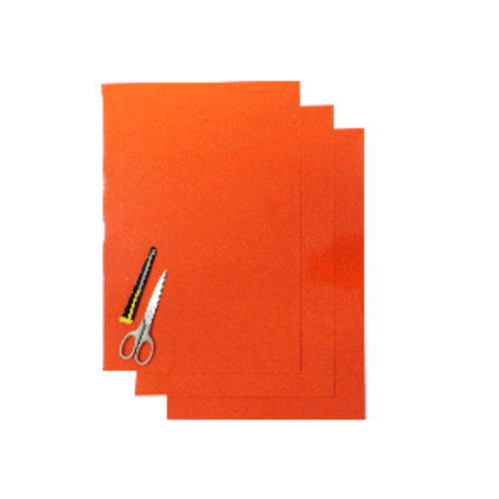 Billede af Blackbird Klisterark  orange 47x33cm (3st)