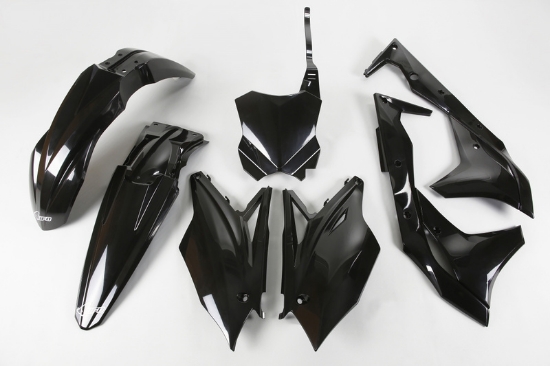 Bilde av UFO Plastkit 5-delar Svart KX250F 2017