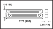 Picture of Perf metals anod, Bar Suzuki/Tohatsu/J/E/Mercury
