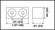 Picture of Perf metals anod, Block Suzuki/Yamaha aluminium