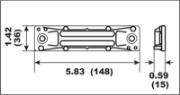 Billede af Perf metals anod, Bracket Honda