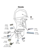 Billede af Perf metals anod, Bracket Honda