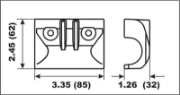 Billede af Perf metals anod, Bracket Yamaha