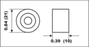 Picture of Perf metals anod, Round Suzuki/J/E (4-pack)
