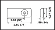 Bilde av Anod aluminium Trim Cylinder Mercury Verado
