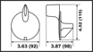 Bild på Perf metals anod, Trim Tab Mercury/Mariner 9.9-25HP