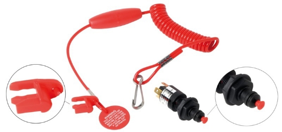 Picture of emergency cutoff switch w/coil