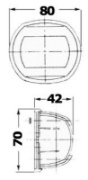 Picture of Lanterna LED Compact 12 vit - grön