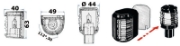 Picture of Lanterna Utility Compact vit - Topp 225°
