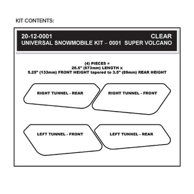 Bild på Stompgrip Snowmobile Tunnel Grip - Super Volcano : Clear