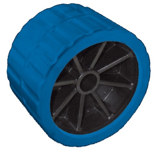 Picture of Side roller, blue 75 mm Ø hole 15 mm