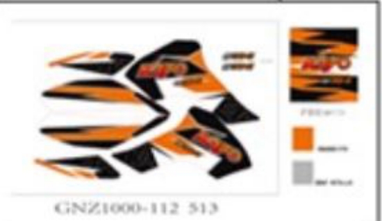 Bild på Dekalset Kayo AY70 (21 delar)