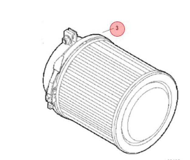 Luftfilter Mercruiser 6.7L (480/500/550 TCA) DIESEL