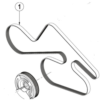 Show details for BELT Mercruiser 3.0L V6 VM DIESEL Picture of BELT Mercruiser 3.0L V6 VM DIESEL