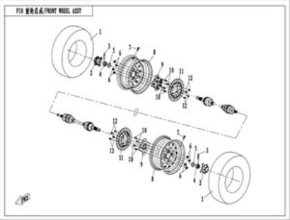 Bild för kategori Front Wheel Assy